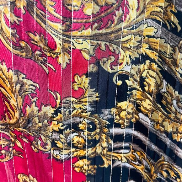 ESY Studio EY Maxi Dress - Red Black Brown Striped Floral, Size L - Picture 5 of 6